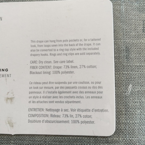 Pottery Barn Emery curtain blackout - Picture 7 of 8